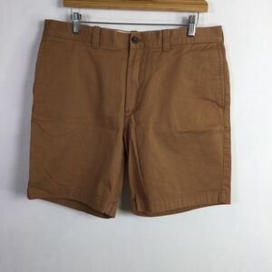 J. Crew Mercantile Flex Mens Golf Chino Shorts Casual Mid-Rise Brown Size 34